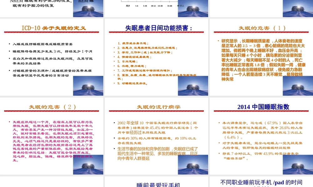 睡眠障碍--zhuguocheng.ppt