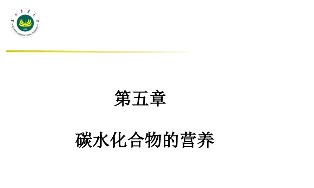 碳水化合物营养.ppt