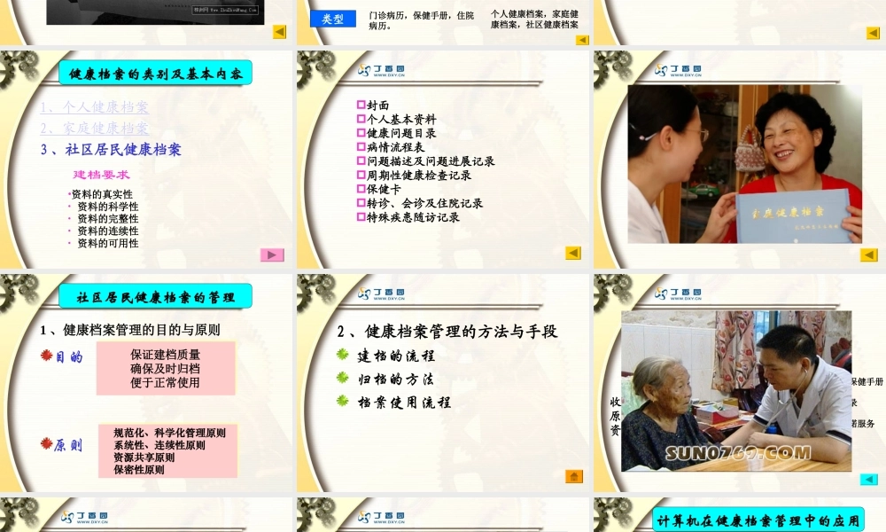 社区居民健康档案.ppt