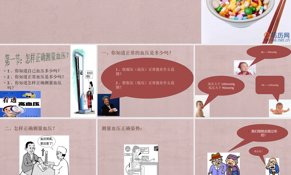 社区高血压讲座——怎样服用降压药.pptx