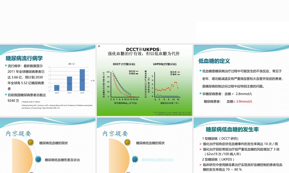 糖尿病低血糖的防治.pptx