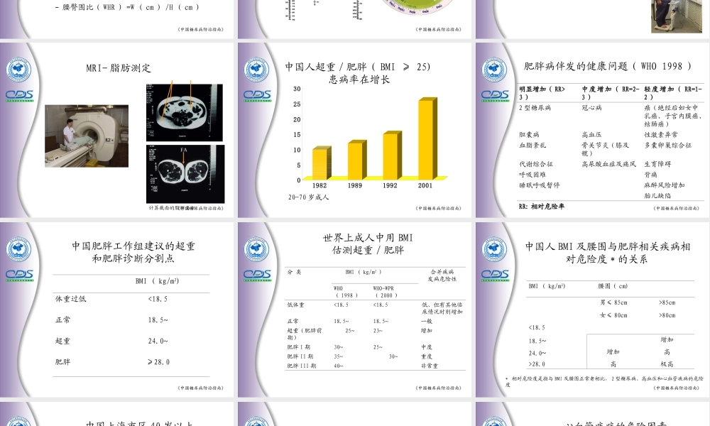 糖尿病和肥胖病和代谢综合征.ppt