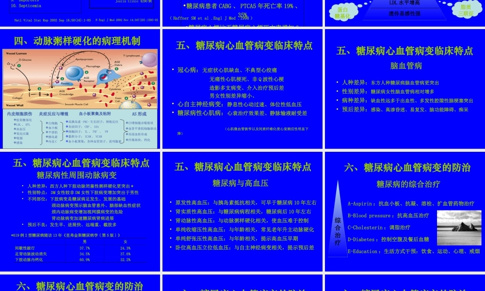 糖尿病心血管病变.ppt