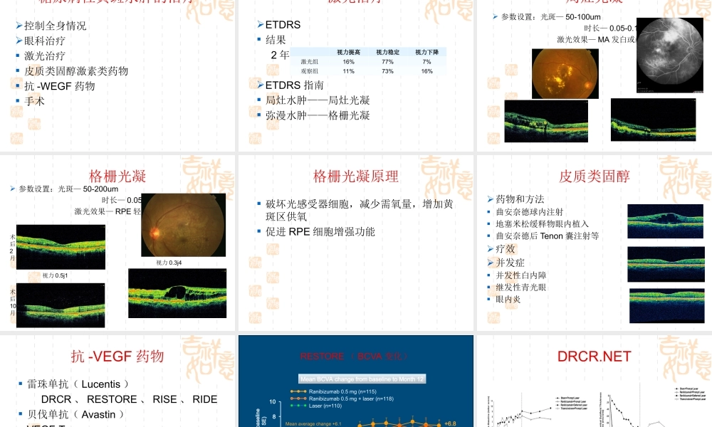 糖尿病性黄斑水肿.ppt