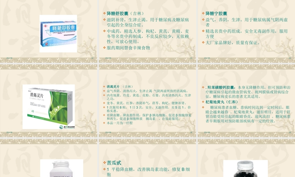 糖尿病病因及联合用药PPT文稿.ppt