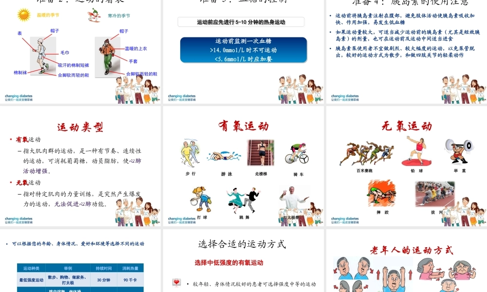 糖尿病的运动和自我监测.ppt