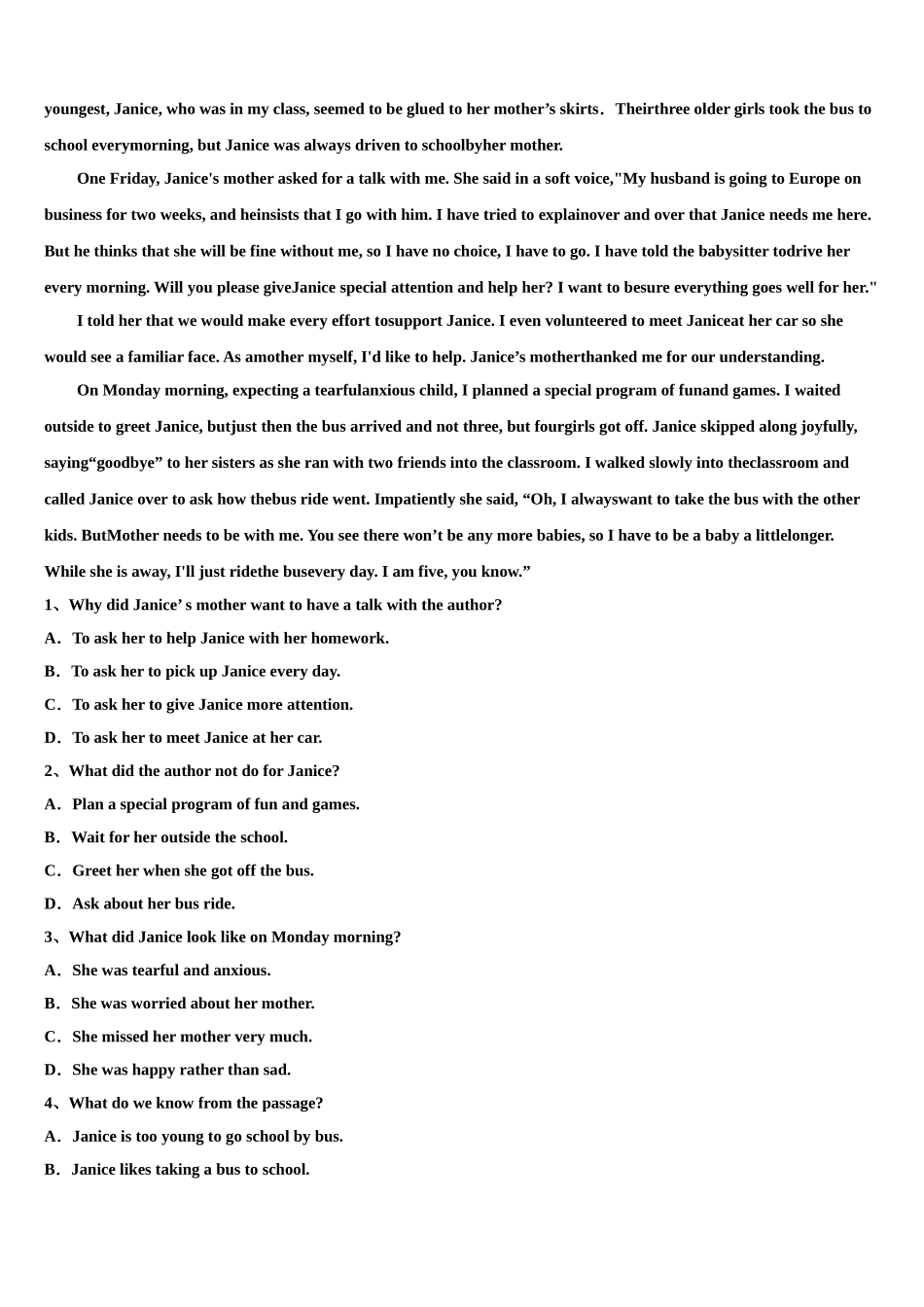 2023学年浙江省湖州三县高三下学期联考英语试题（含解析）.doc_第3页