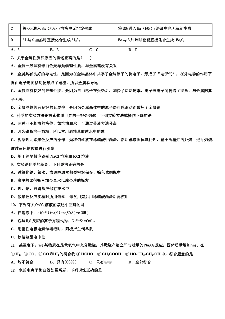 2023学年海南省东方市化学高二下期末检测试题（含解析）.doc_第2页