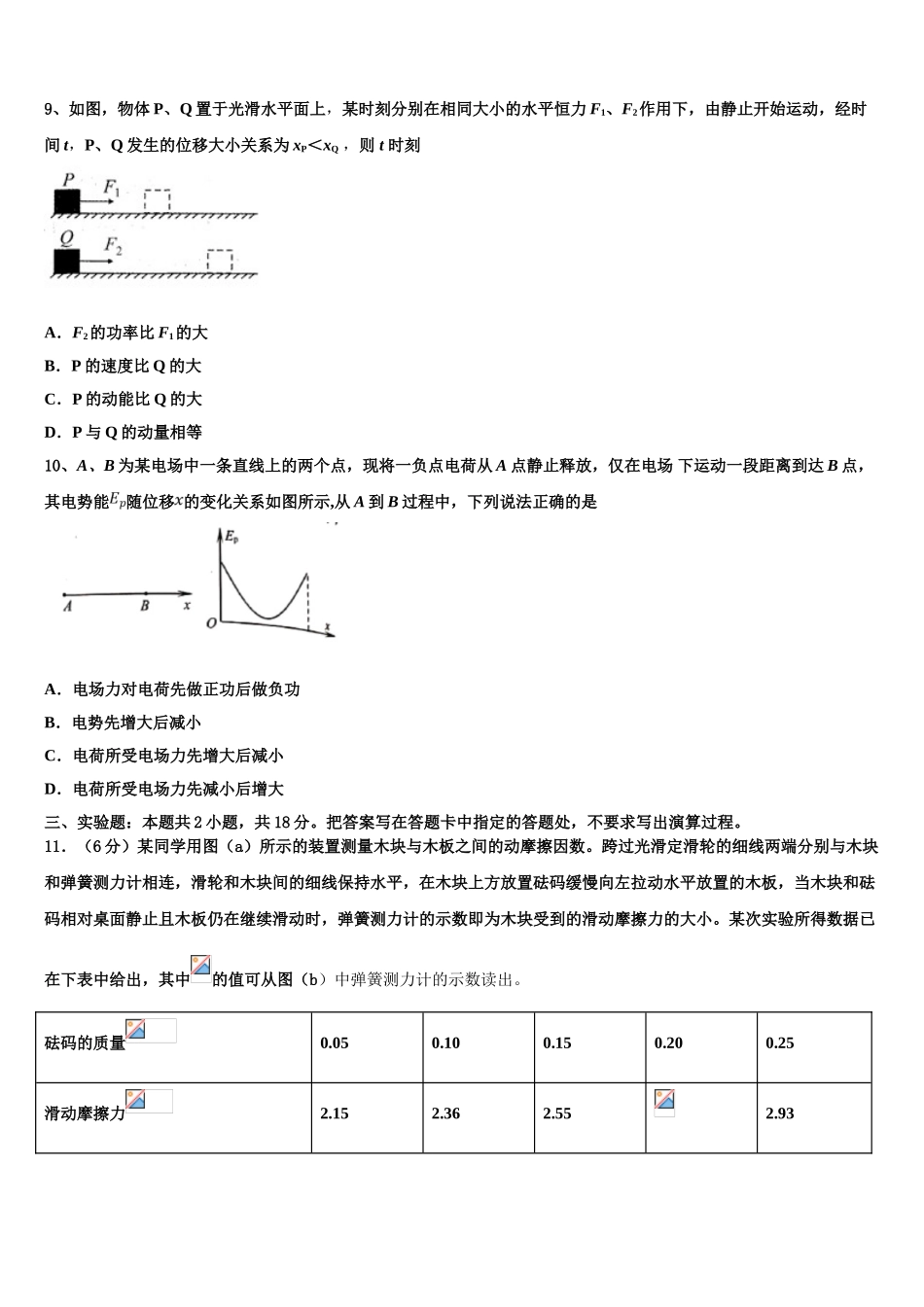 2023学年湖南省邵东县三中高二物理第二学期期末复习检测模拟试题（含解析）.doc_第3页