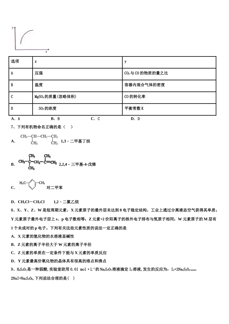 内蒙古自治区五原县第一中学2023学年高二化学第二学期期末经典试题（含解析）.doc_第2页