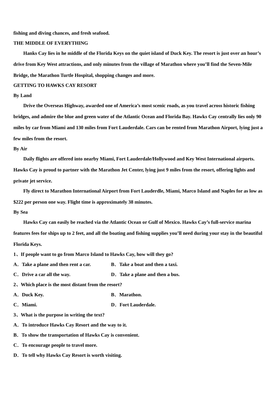 内蒙古自治区赤峰市2023学年高三下学期一模考试英语试题（含解析）.doc_第3页