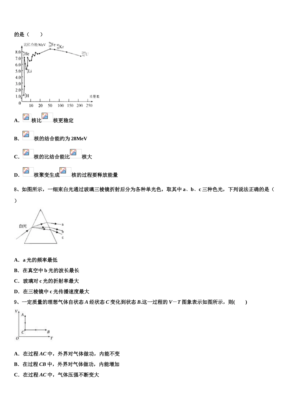 2023学年辽宁省沈阳市城郊市重点联合体高二物理第二学期期末统考试题（含解析）.doc_第3页