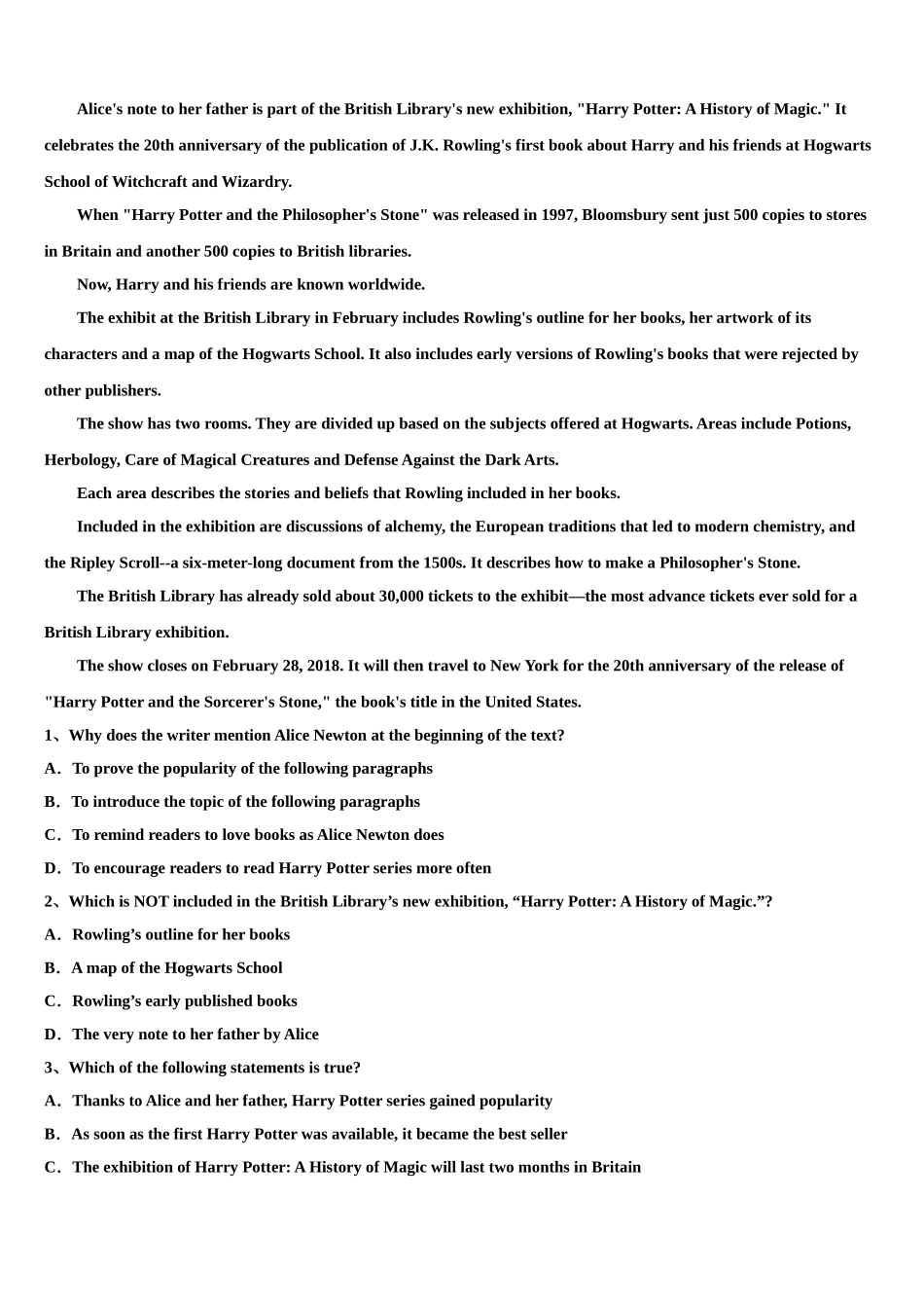 2023届四川广元天立学校高三下学期联合考试英语试题（含解析）.doc_第3页