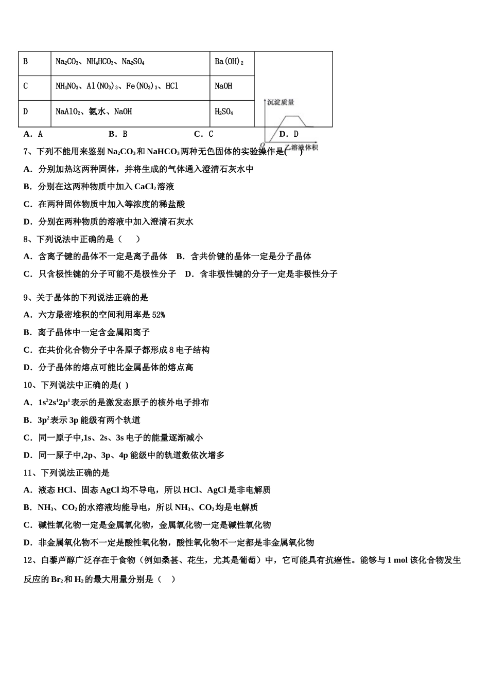 2023届山东省无棣二中化学高二第二学期期末经典试题（含解析）.doc_第2页