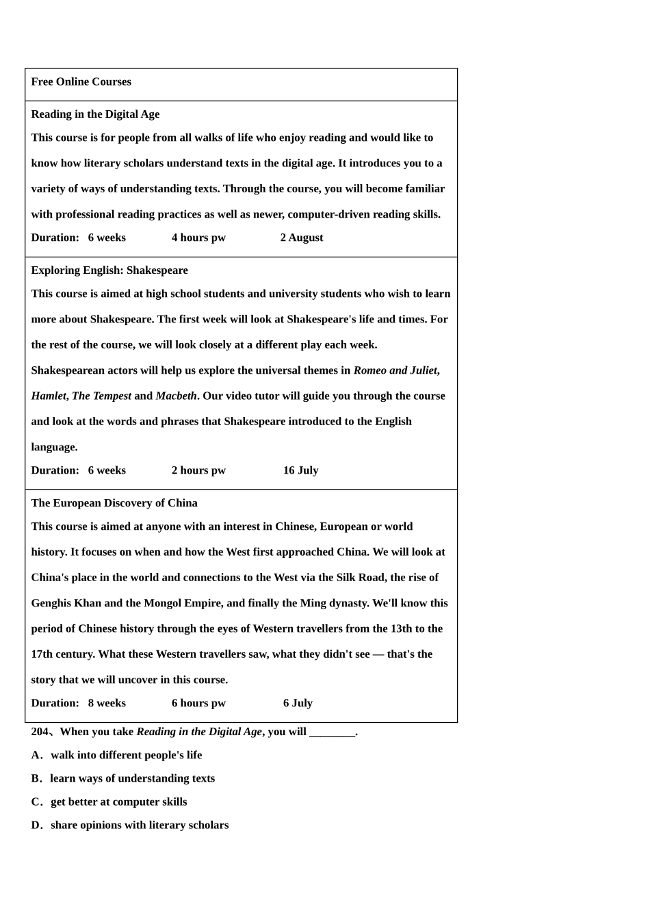 2023届浙江省杭州市杭州二中高三下学期第五次调研考试英语试题（含解析）.doc_第3页