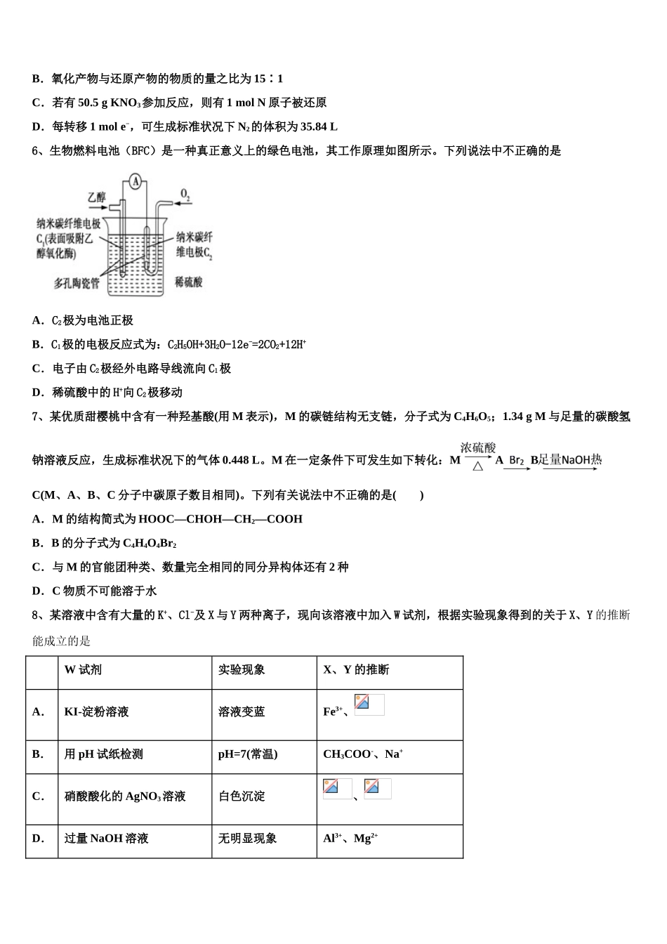 2023届海南省临高县二中化学高二下期末学业水平测试试题（含解析）.doc_第2页