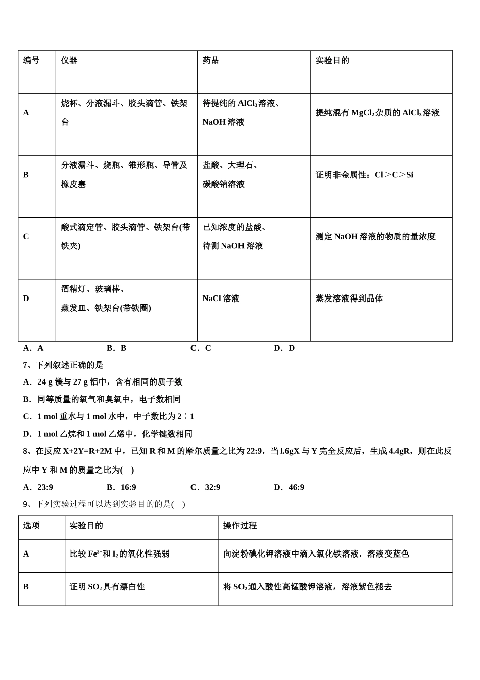 2023届浙江省义乌市化学高二下期末学业质量监测试题（含解析）.doc_第2页