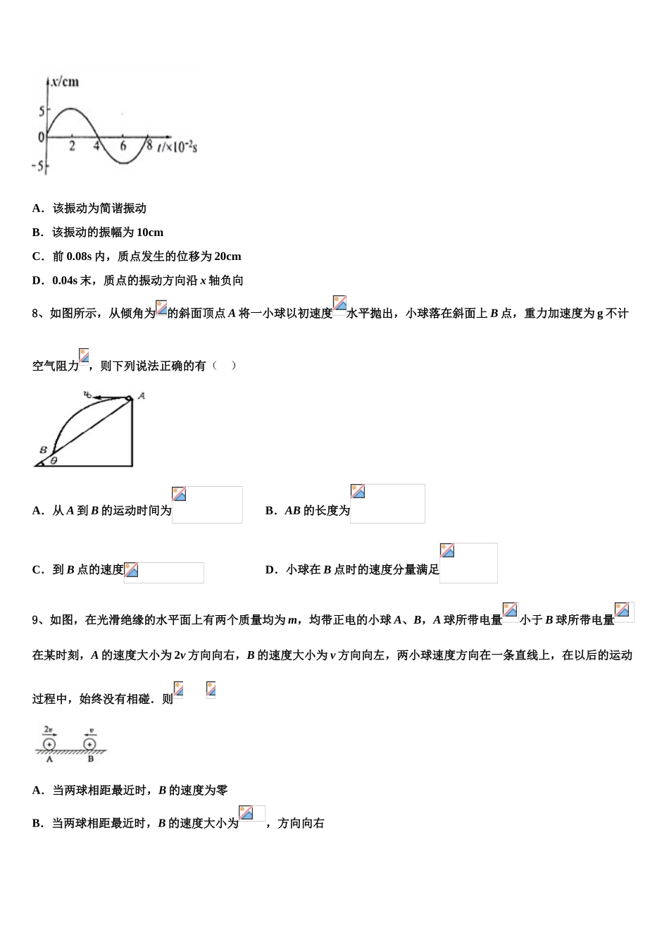 2023届湖南省湘南物理高二下期末学业水平测试试题（含解析）.doc_第3页