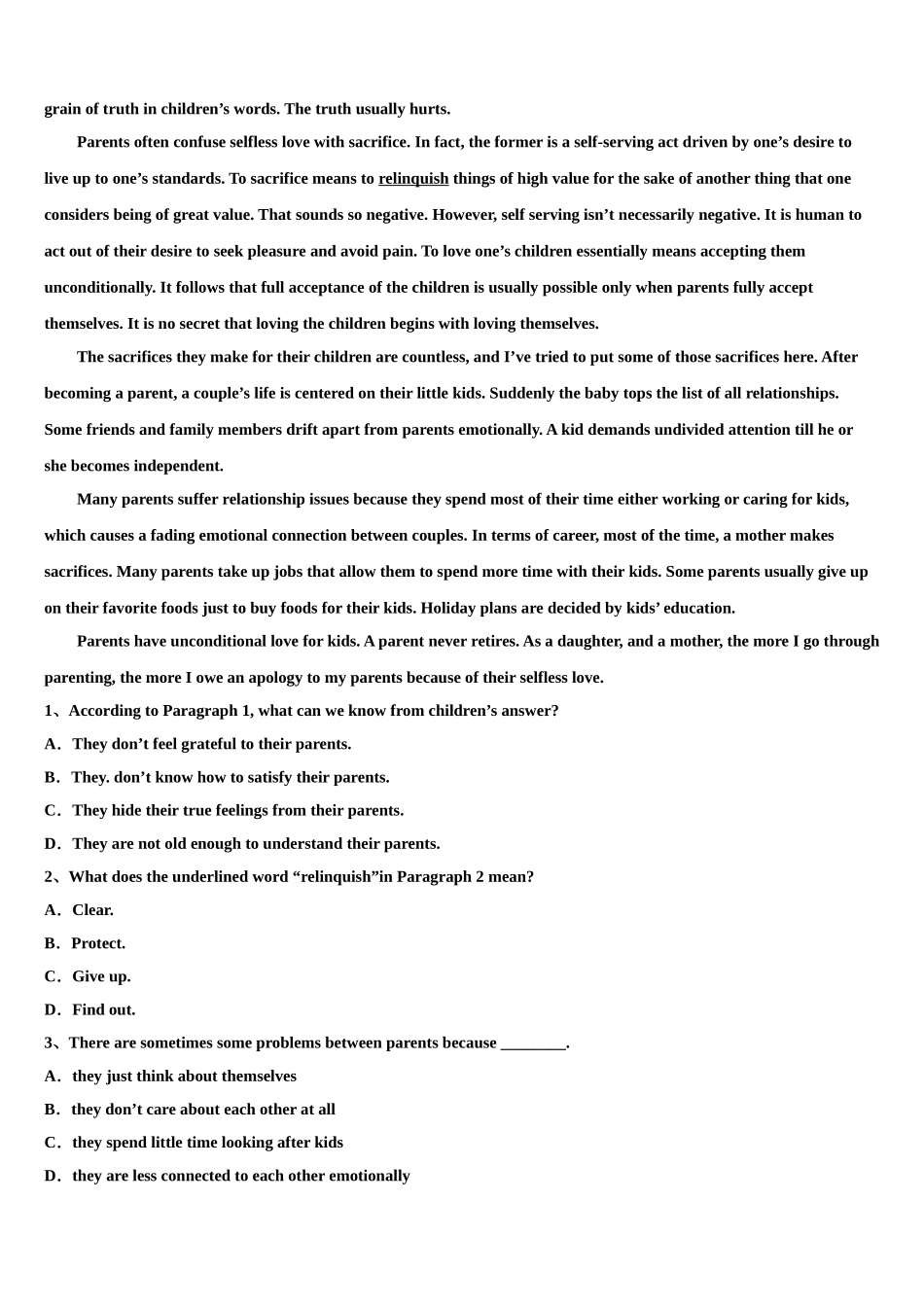 2023届上海市松江区松江二中高考仿真模拟英语试卷（含解析）.doc_第3页