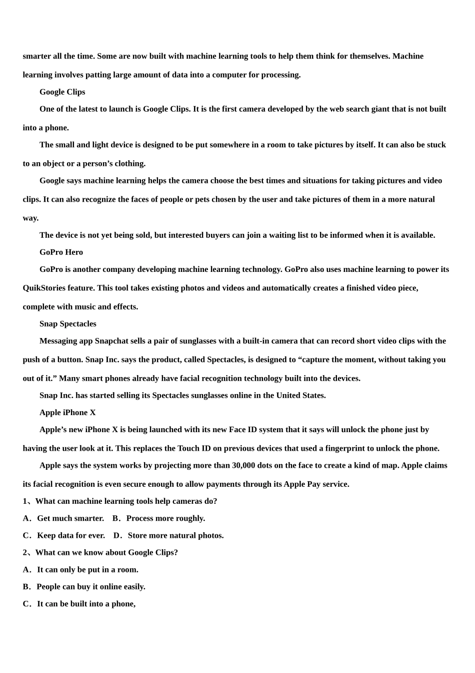 2023届黑龙江省克东一中、克山一中等五校联考高考冲刺英语模拟试题（含解析）.doc_第3页