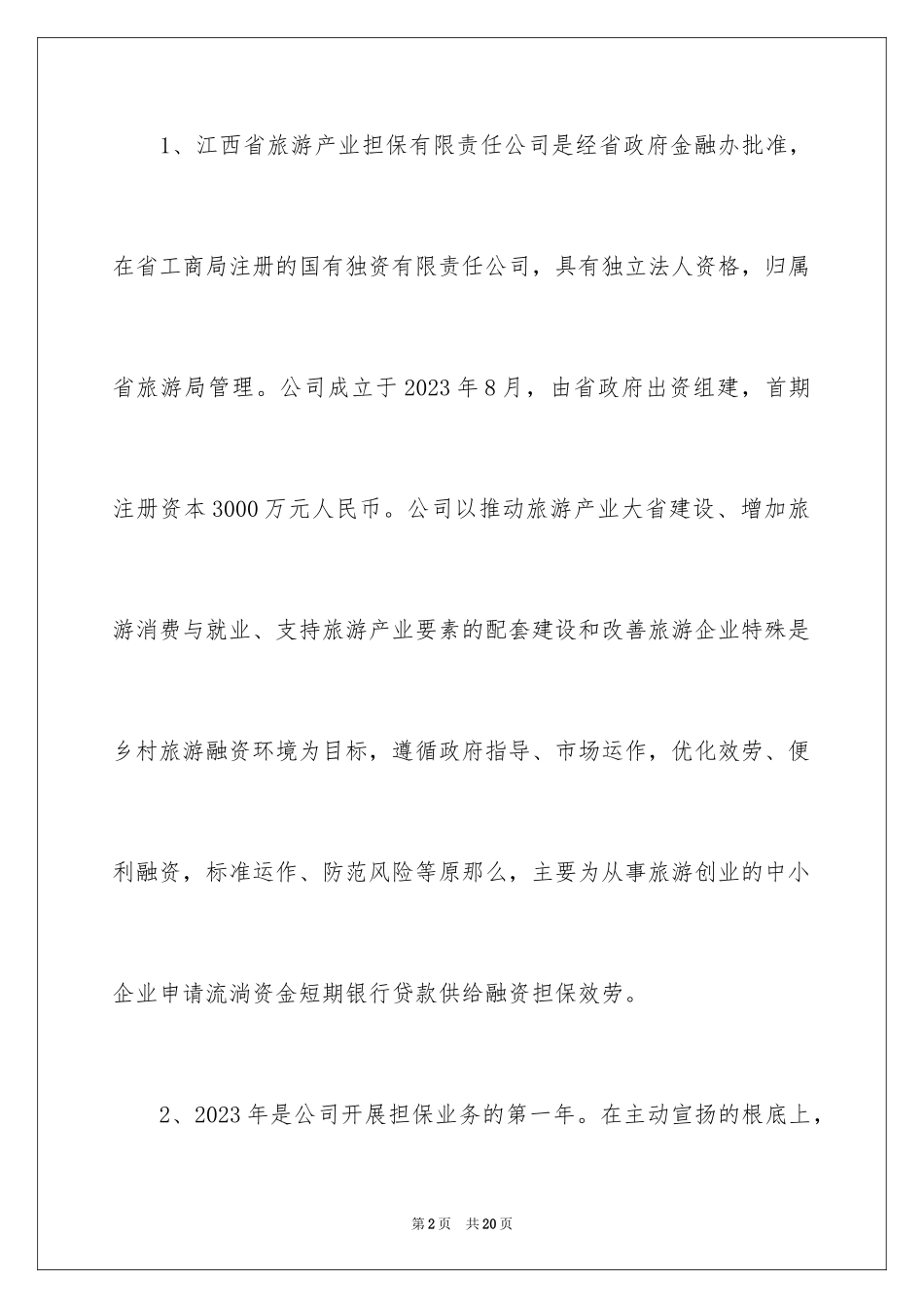 2023担保公司的年终工作总结范文.docx_第2页