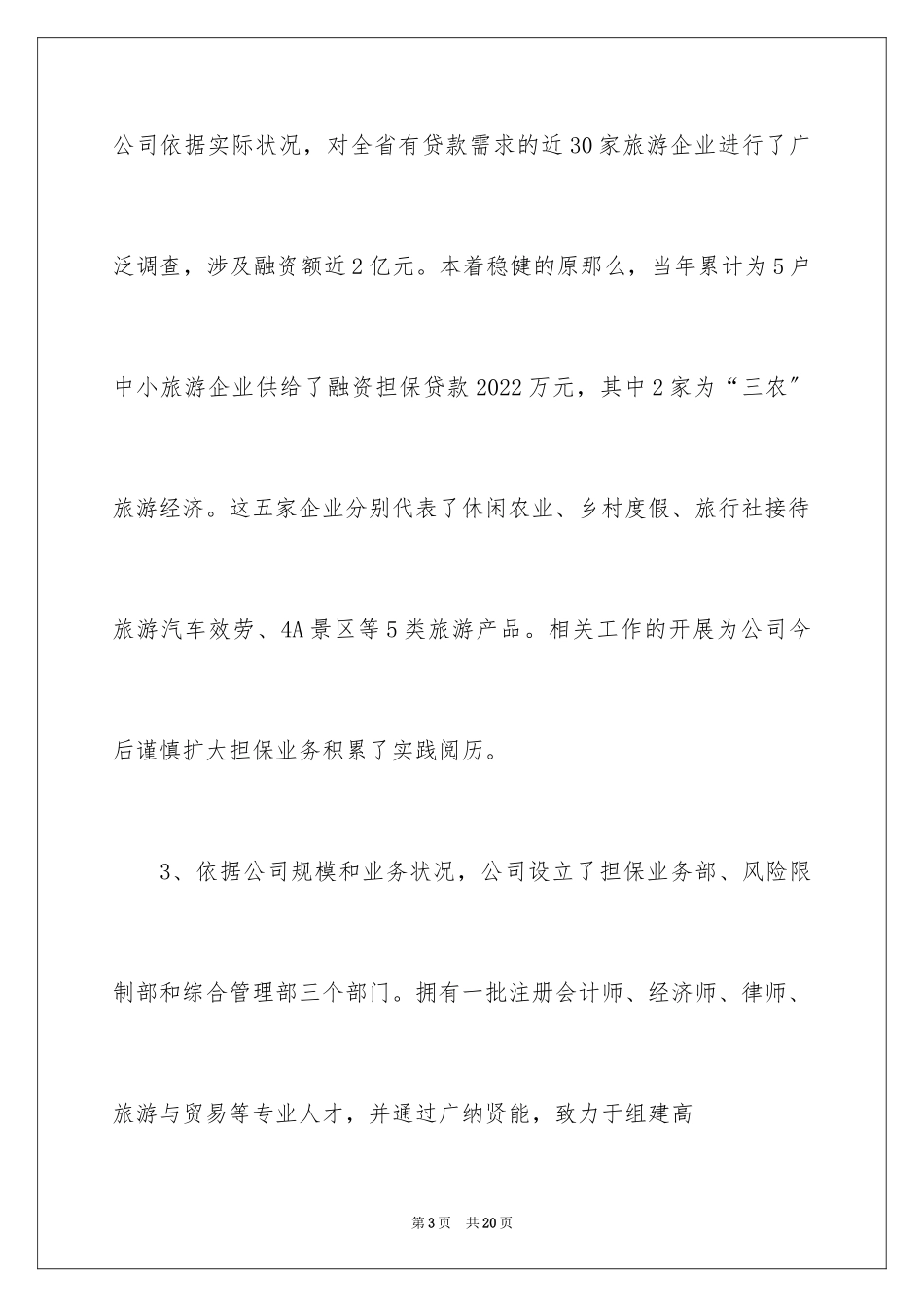 2023担保公司的年终工作总结范文.docx_第3页