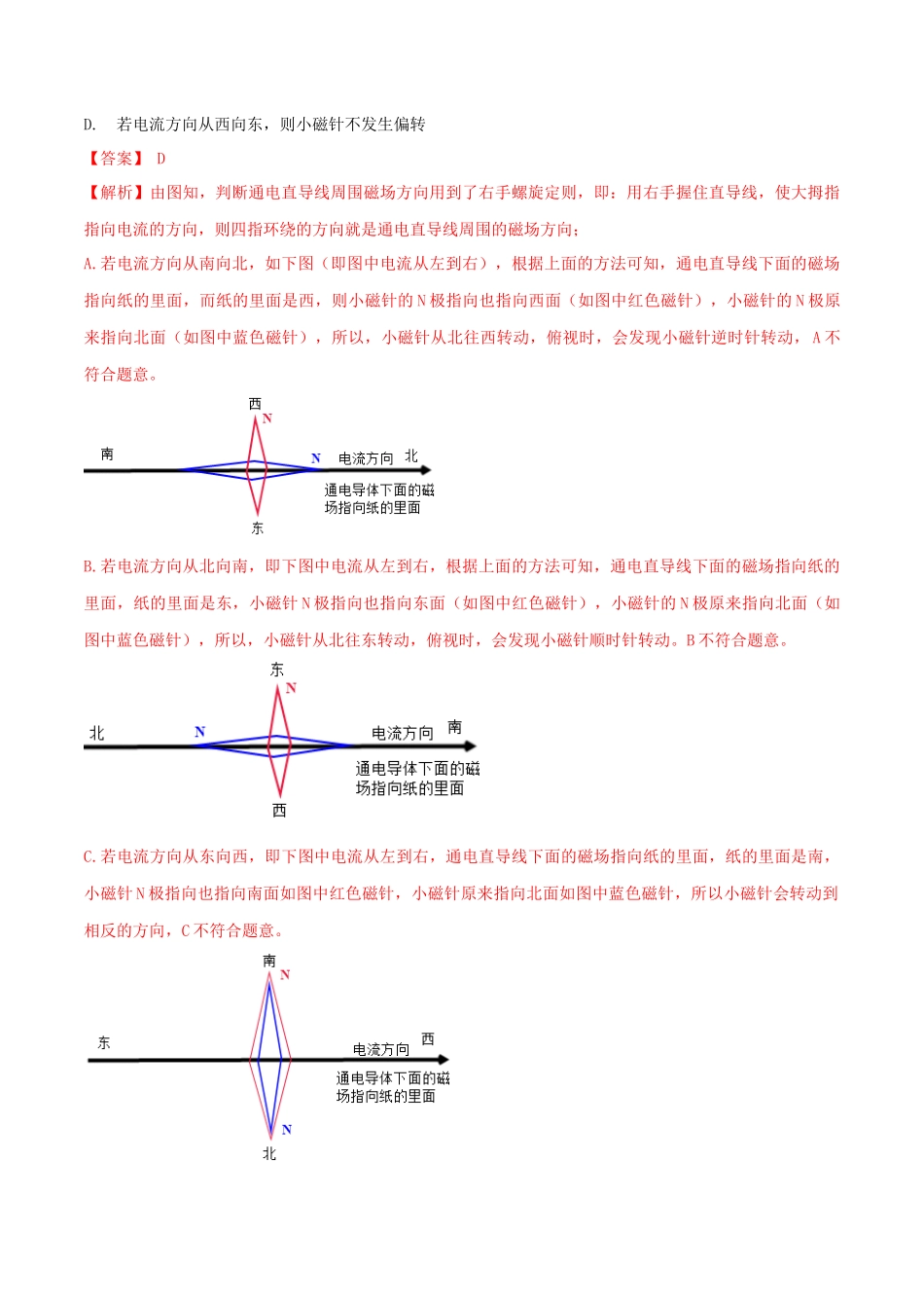 2023学年九年级物理全册第二十章电与磁20.2电生磁精讲精练含解析新版（人教版）.docx_第2页