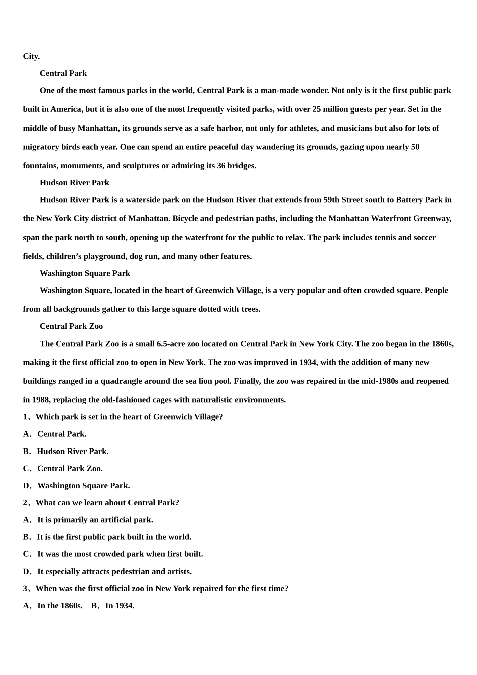 2023学年河北省景县梁集中学高三第三次测评英语试卷（含解析）.doc_第3页