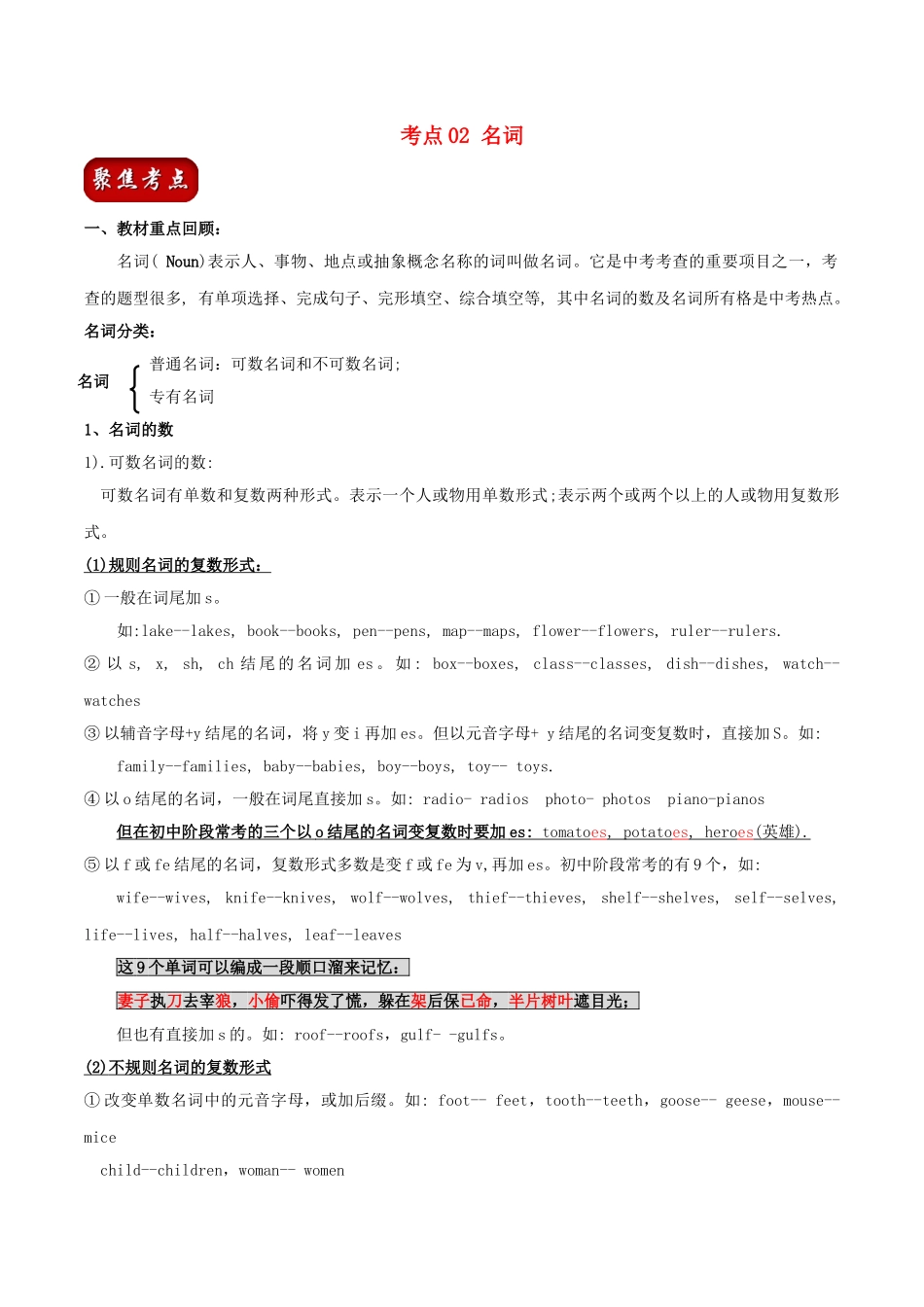 2023学年中考英语总动员考点02名词试题含解析.doc_第1页