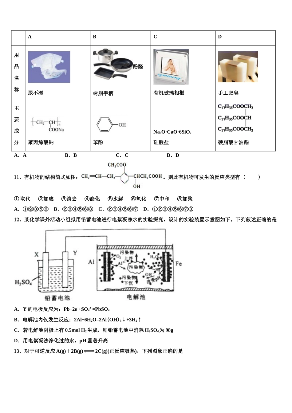 2023学年江西省红色七校化学高二第二学期期末联考模拟试题（含解析）.doc_第3页