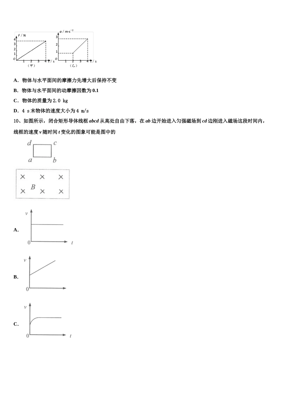 2023学年河北衡水物理高二下期末综合测试模拟试题（含解析）.doc_第3页