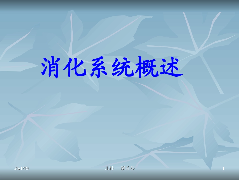 消化系统概述剖析.ppt_第1页