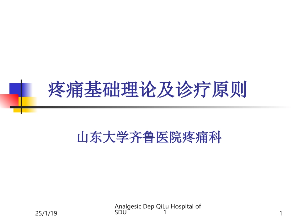 疼痛基础理论及诊疗原则要点.ppt_第1页