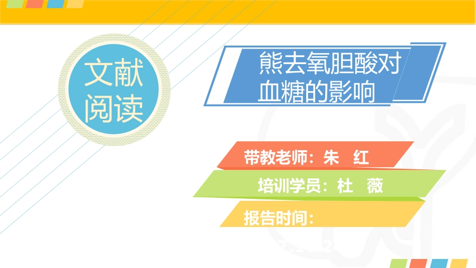 熊去氧胆酸对血糖的影响.pptx_第1页