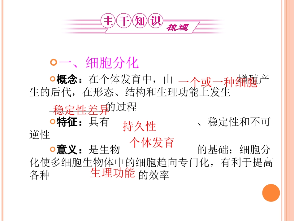 细胞分化衰老凋亡癌变.ppt_第2页