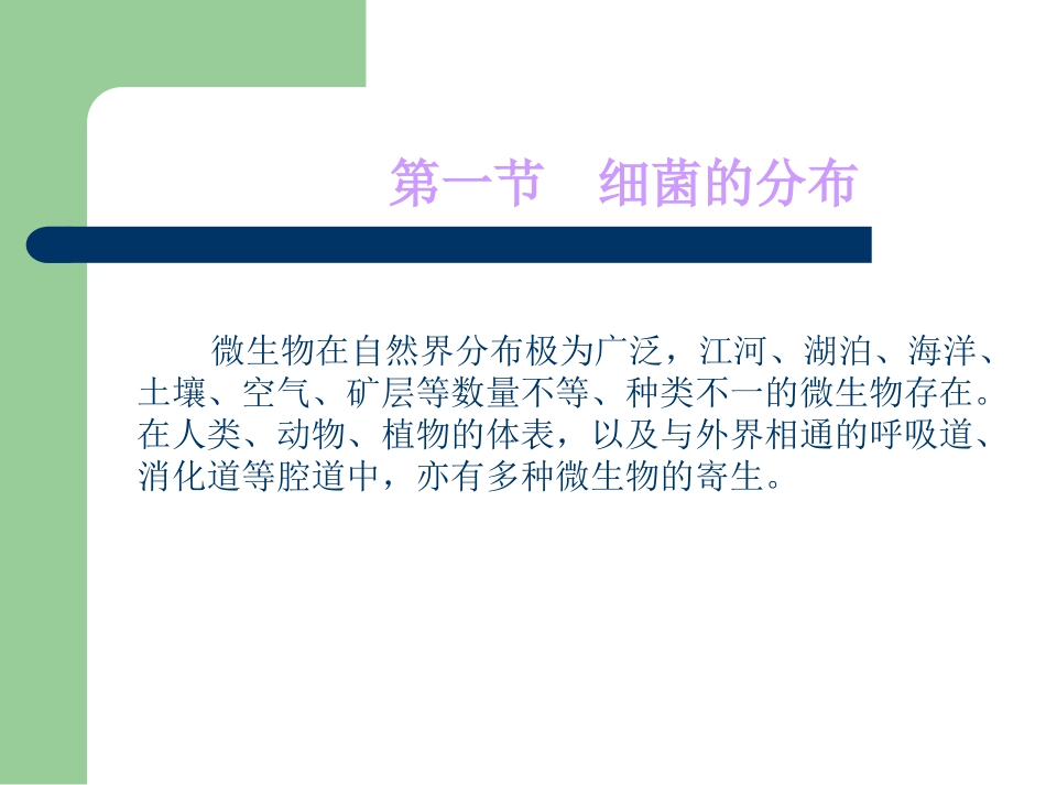细菌的分布及外界因素对细菌的影响--第四军医大学..ppt_第2页