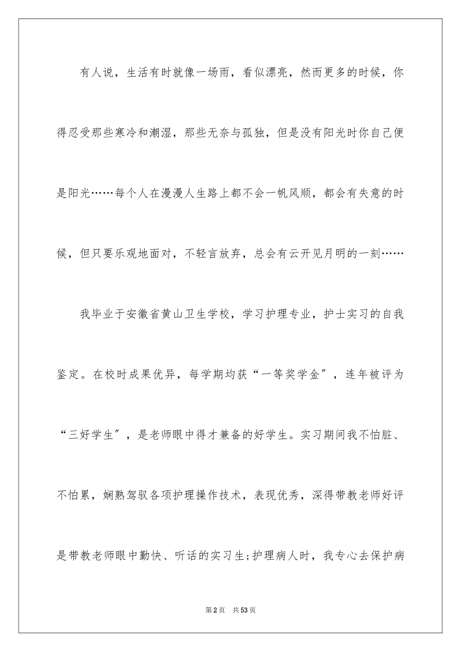 2023护士实习总结33范文.docx_第2页