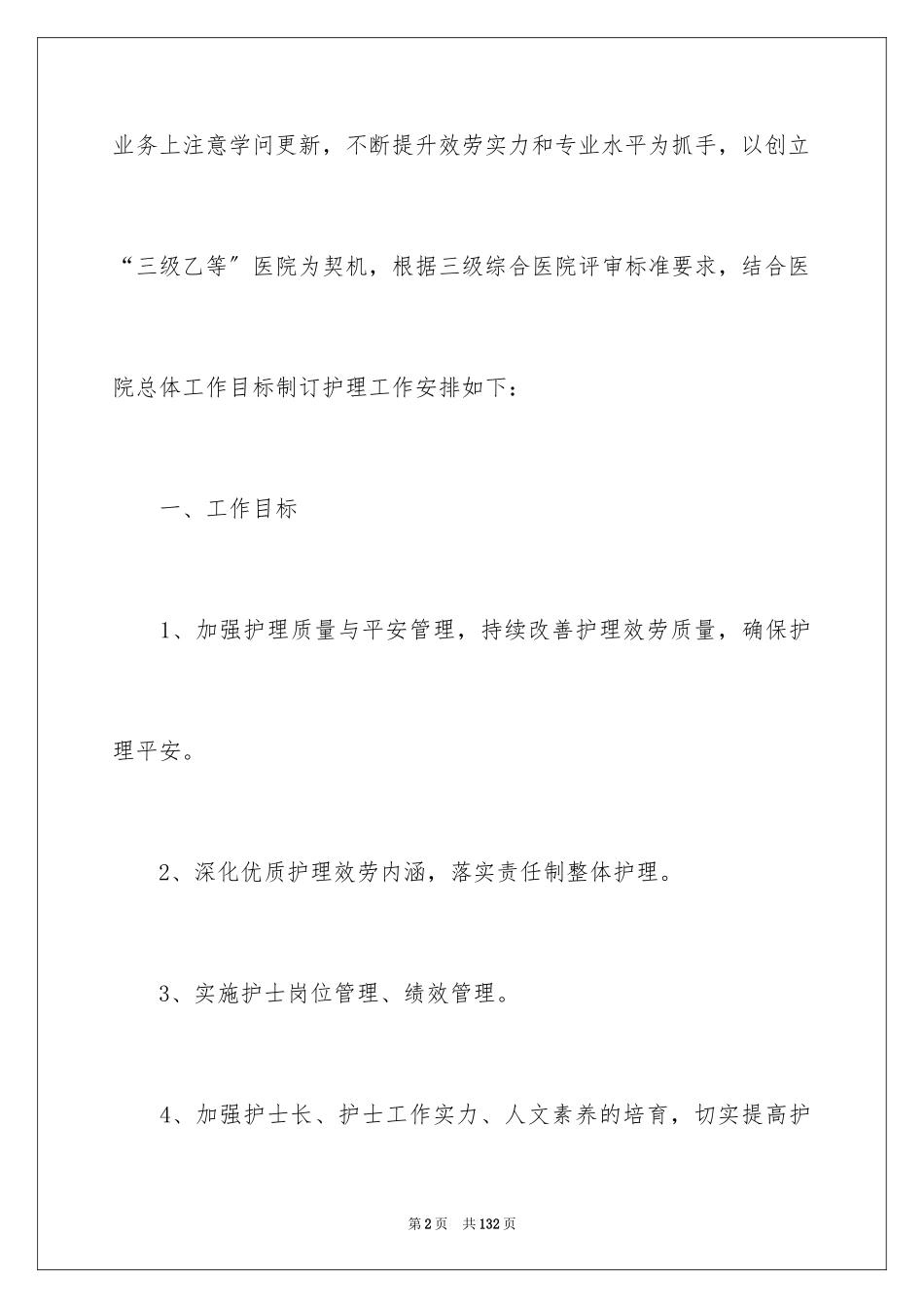 2023护理工作计划1范文.docx_第2页