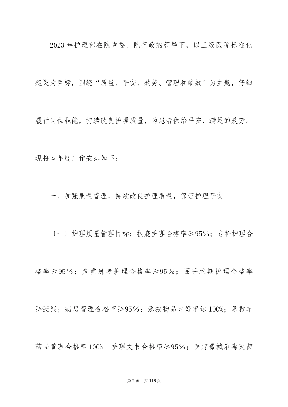 2023护理部工作计划11范文.docx_第2页