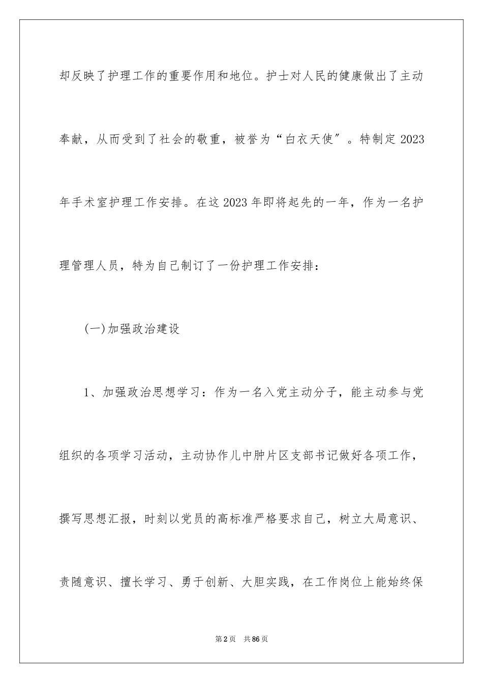 2023护士长工作计划25范文.docx_第2页