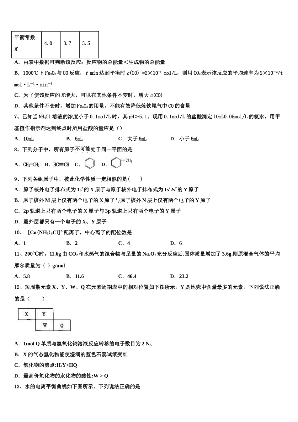 2023届江苏省南通巿启东中学高二化学第二学期期末综合测试模拟试题（含解析）.doc_第2页