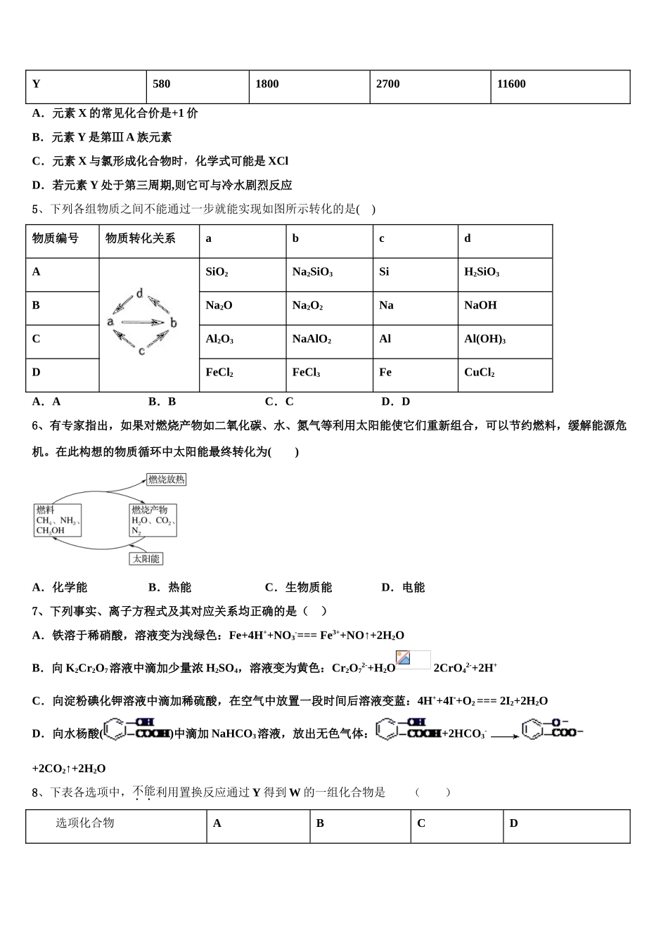 2023届四省八校化学高二第二学期期末统考模拟试题（含解析）.doc_第2页