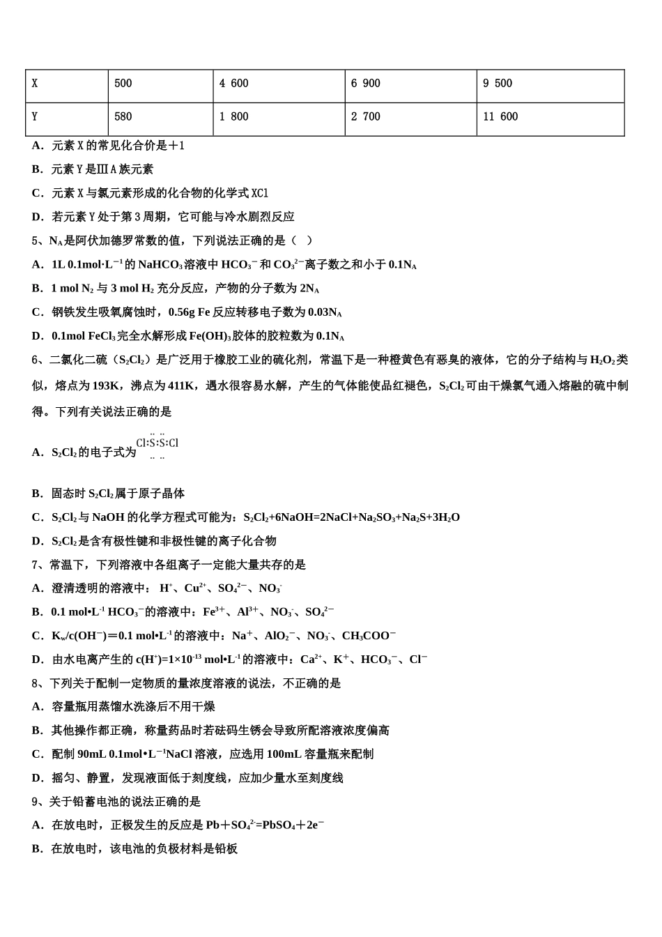 2023届内蒙古呼和浩特市开来中学化学高二下期末达标检测模拟试题（含解析）.doc_第2页