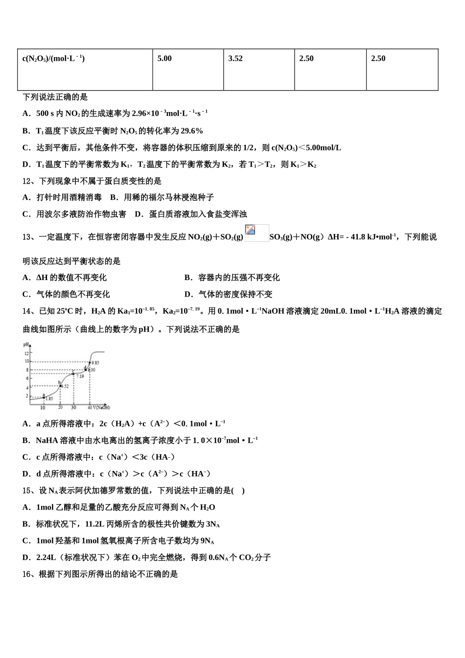 2023届江苏省南通市如东中学、栟茶中学高二化学第二学期期末联考模拟试题（含解析）.doc_第3页