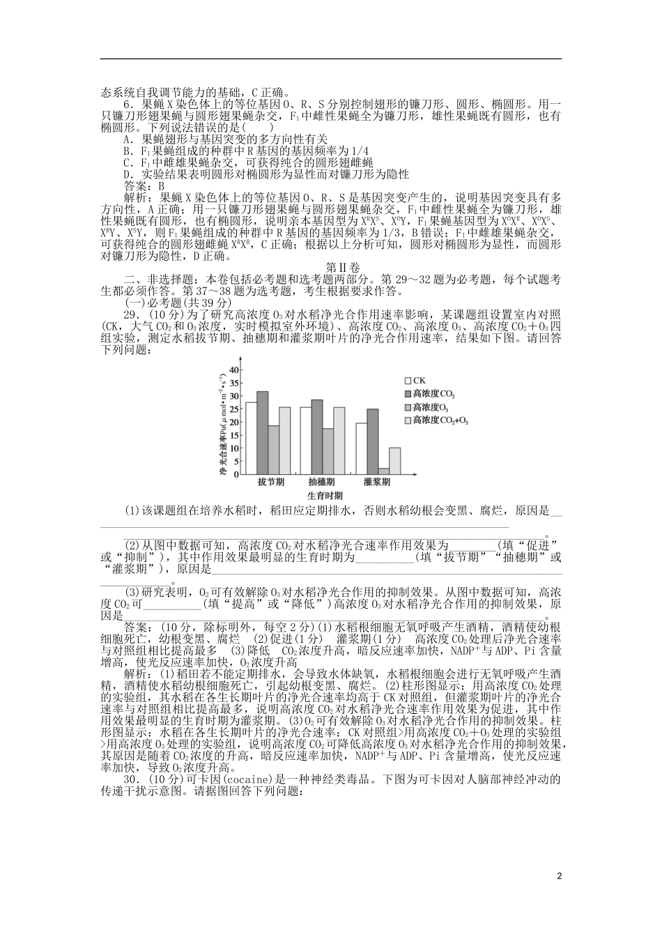 2023学年高考生物冲刺预测押题卷五.doc_第2页