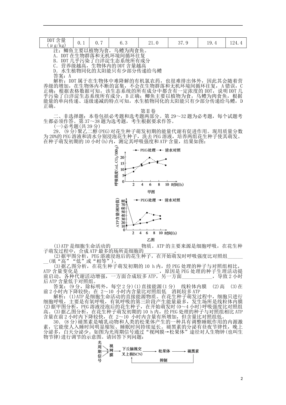 2023学年高考生物冲刺预测押题卷二.doc_第2页