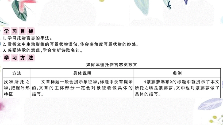 2023学年春七年级语文下册第五单元单元阅读指导习题课件（人教版）.pptx_第3页