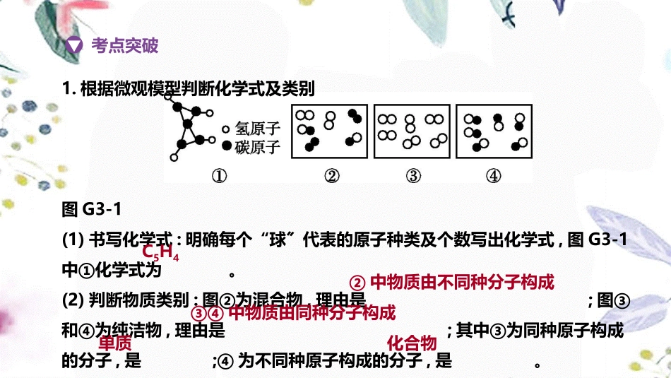 福建专版2023学年中考化学复习方案主题二物质的化学变化专项03化学微观模型课件2.pptx_第2页