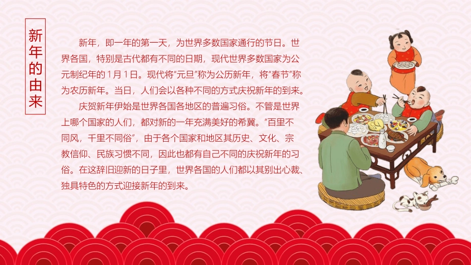 红色喜庆新年快乐PPT模板.pptx_第2页