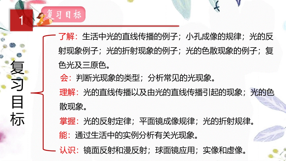 2023学年年中考物理一轮复习专题03光现象课件2.pptx_第2页